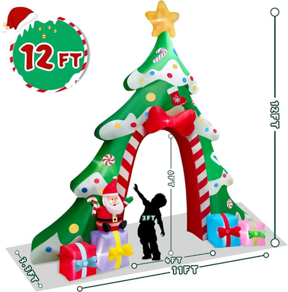 12ft High Christmas Tree Arch