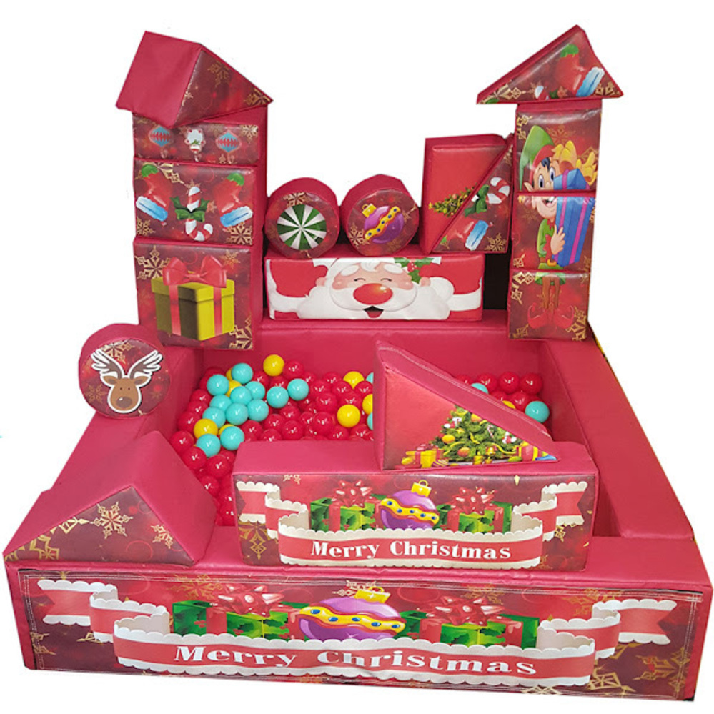17 piece soft play, 5x5ft ball pond