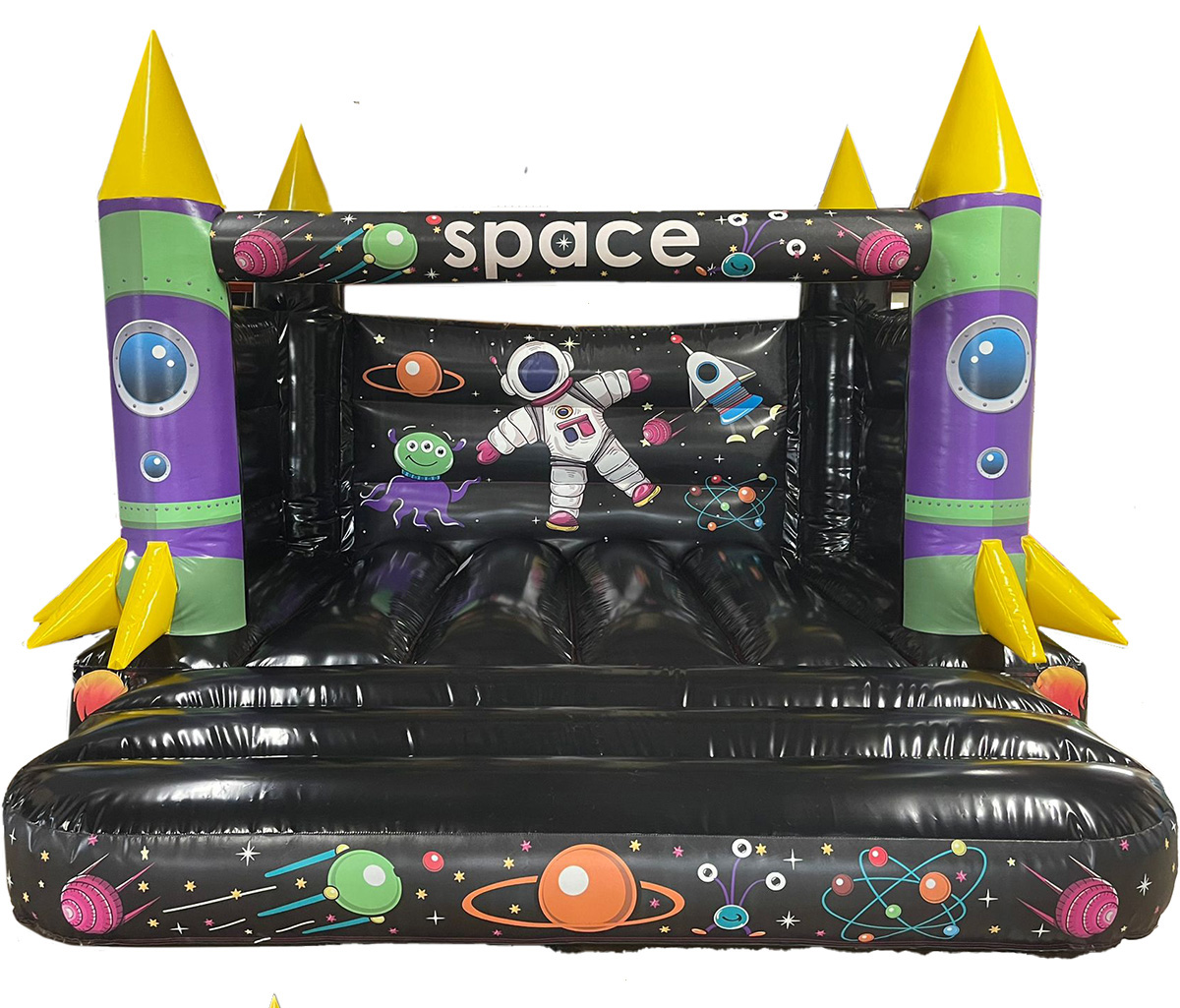 3D Rocket Space Bouncy Castle